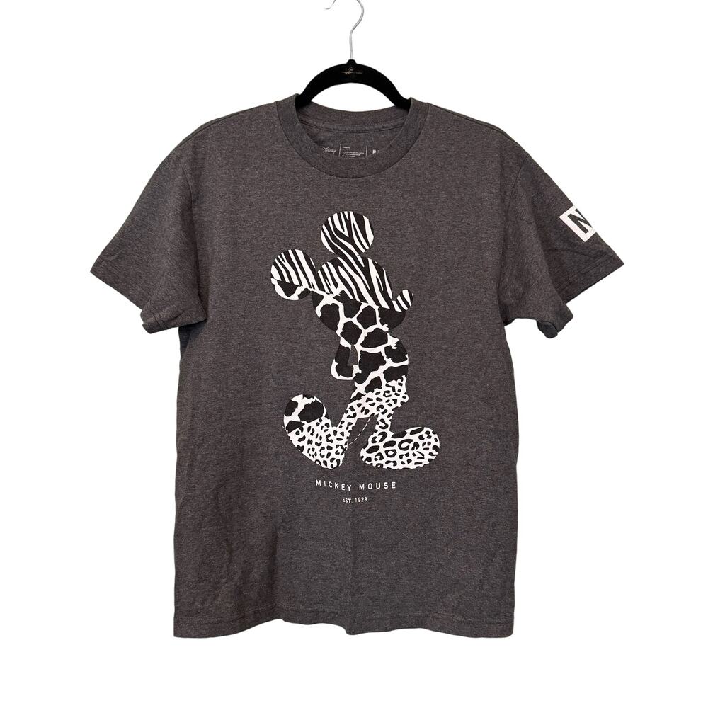 Disney X Neff T-Shirt Mens M Medium Gray Mickey Mouse Crew Neck Short Sleeve
